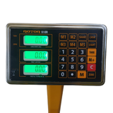 Cantar electronic ZEP 2025, 350kg, brat rabatabil, acumulator 4V, afisaj dublu