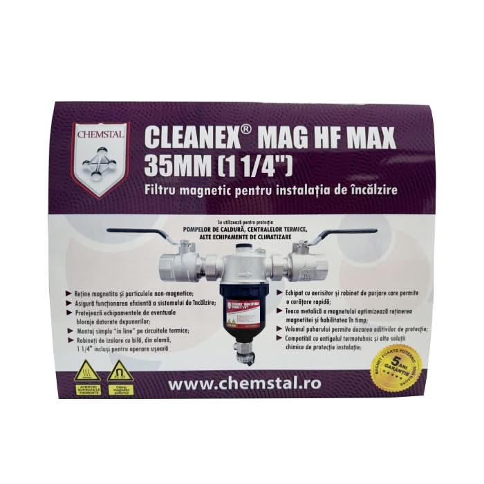 Filtru Magnetic pentru Instalația de Încălzire 1 1/4" (35 mm) CLEANEX MAG HF MAX