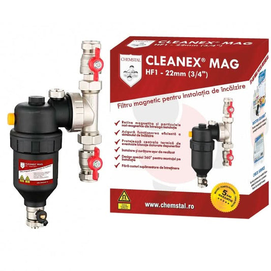 Filtru Antimagnetită pentru Instalație Termică Cleanex Mag HF1 3/4" (22 mm)