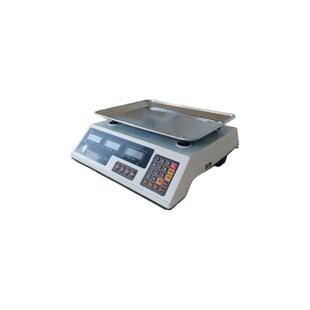 Cantar electric comercial ROTOR YZ-218, 40 kg, baterie reincarcabila, memorare 7 preturi, precizie 1/3000 f.s