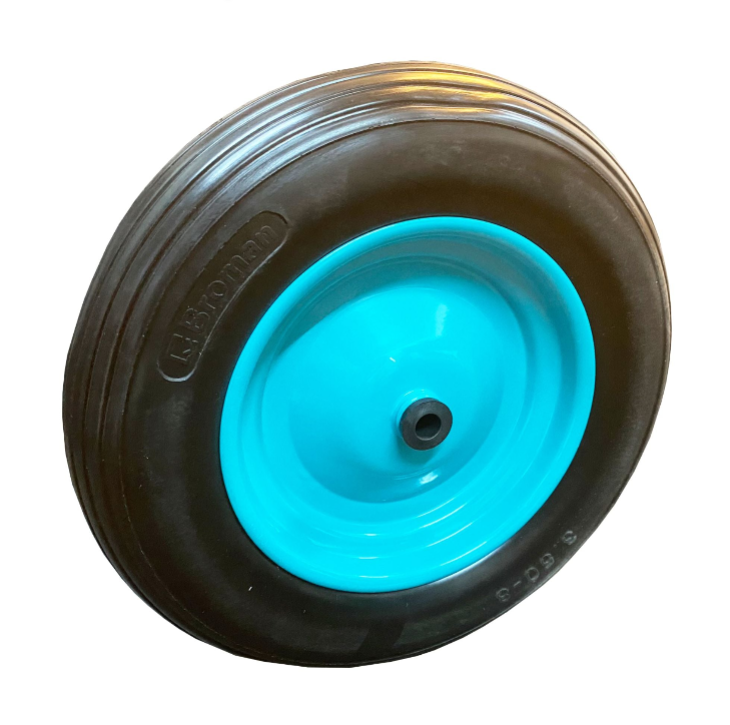 Roata pentru roaba Broman 4.00-8 din spuma, cu bucsa