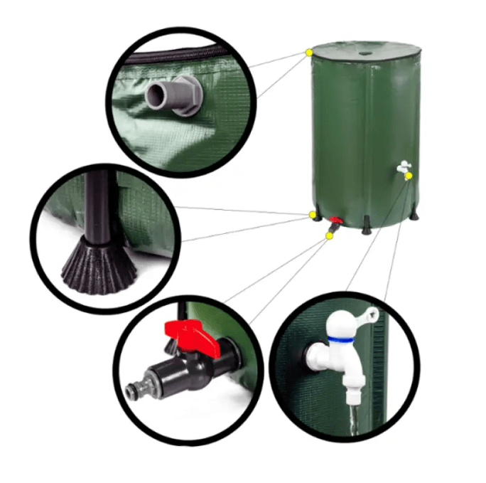 Rezervor de apa de ploaie, capacitate 200L, Tehno Ms #21202 - ZEP.RO - Ți-e la îndemână!