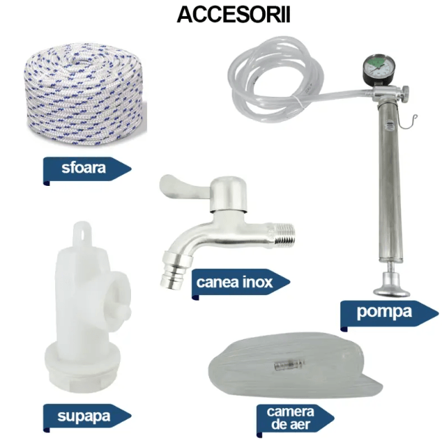 Butoi din inox cu capac flotant, capacitate 150L, Tehno Ms #718 - ZEP.RO - Ți-e la îndemână!