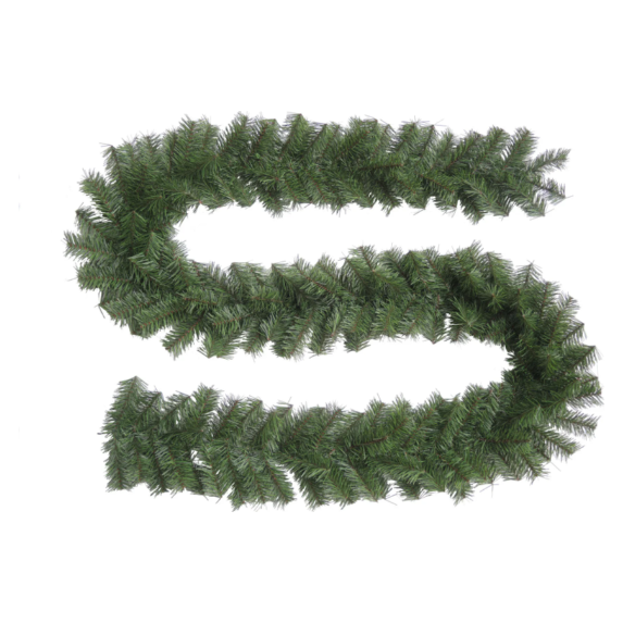 Ghirlanda cetina de plastic, 15x 250 cm, 240 ramuri, culoare verde