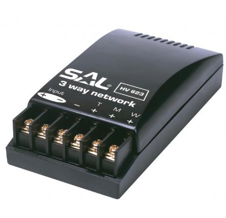 Filtru 3 Cai HV 623 | 200W, 4 Ohmi, Frecventa de Incrucisare 700/5000 Hz, Fise Aurite