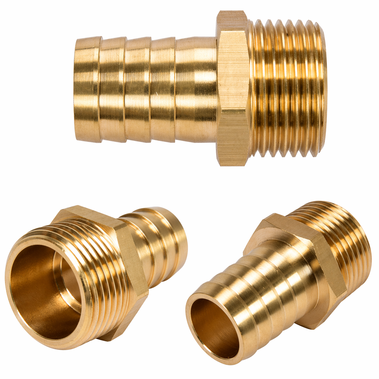 Stut alama cu filet exterior 1 1/2" pentru furtun 1 1/4", cu garnitura si manson