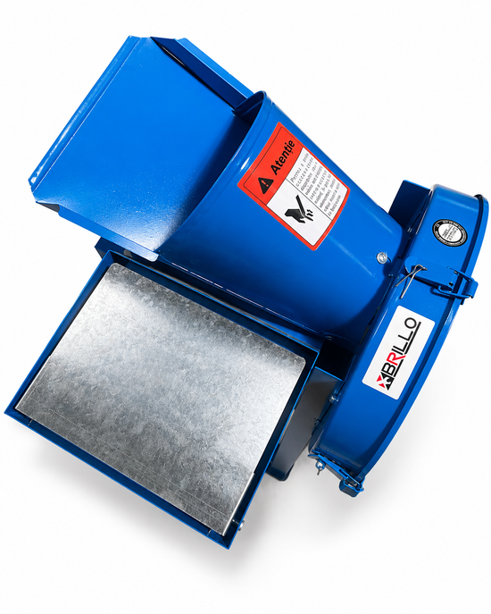 Razatoare si tocator electric de furaje Brillo 2 in 1, 2.2kW, 2800 rpm, 300 kg/h, inox