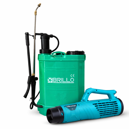 Set pompa stropit Brillo 14L 2 in 1 + atomizor electric Broman 12V 90W