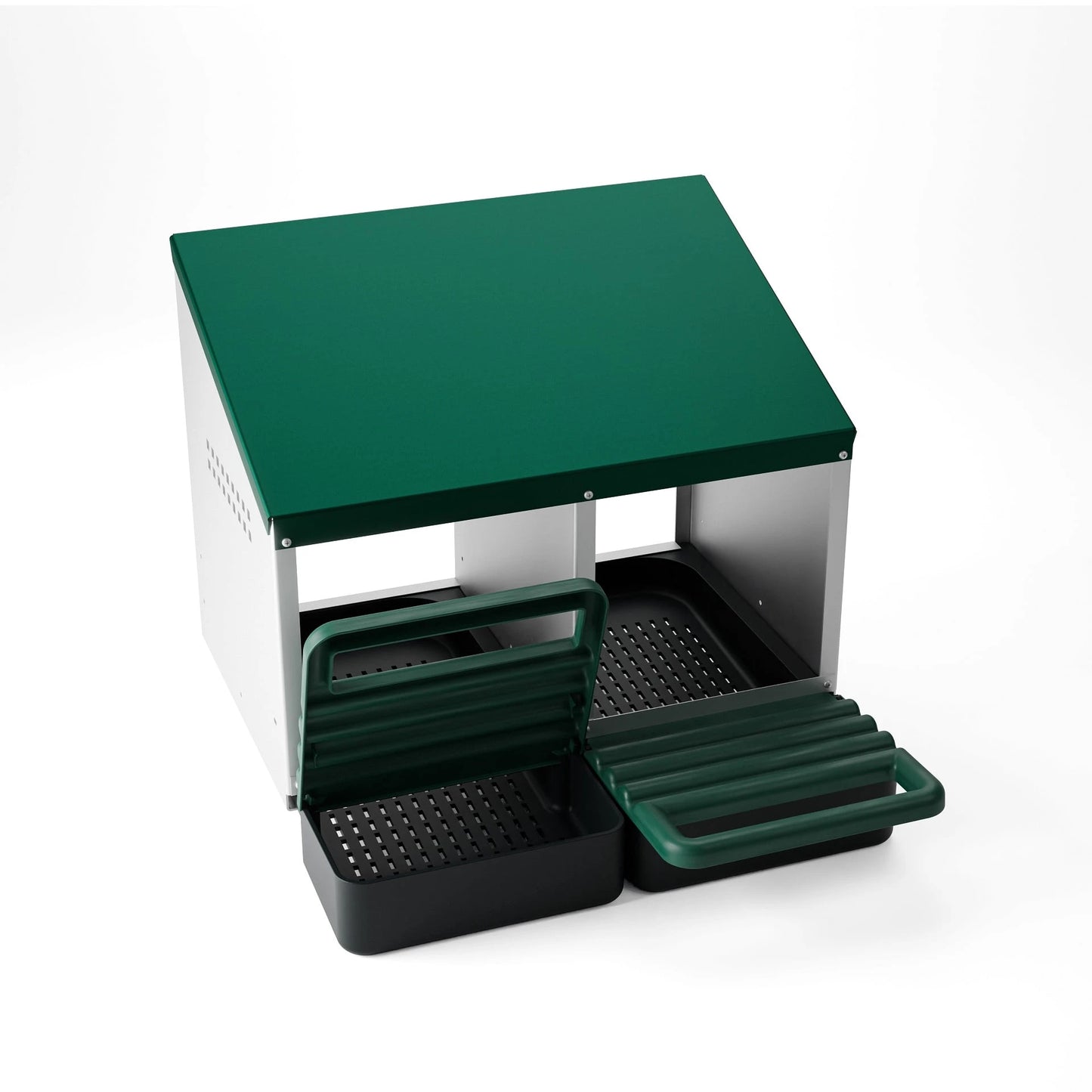 Cuibar pasari ZEP MG-02 PROFI, 2 compartimente, metal galvanizat, colector oua