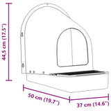 Cuibar gaini ZEP NG07 din plastic, montaj pe perete, ventilatie laterala