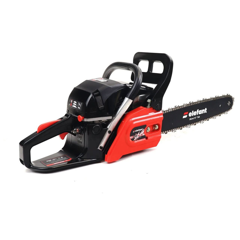 Drujba pe benzina ELEFANT EM-5.5, 5.5CP, 52cc, 10000rpm, lame 38 si 45cm, 2 lanturi