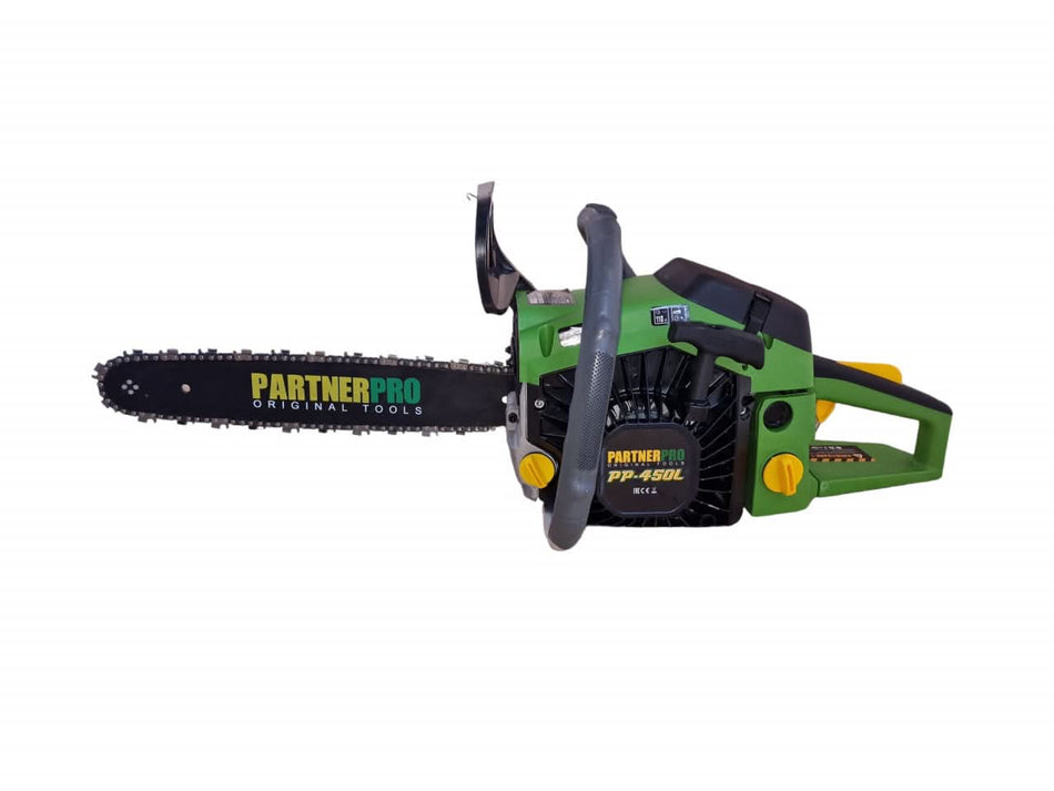 Drujba pe benzina PARTNERPRO PP-450L, 3.1CP, lama 38cm, 8500rpm, motor 2T