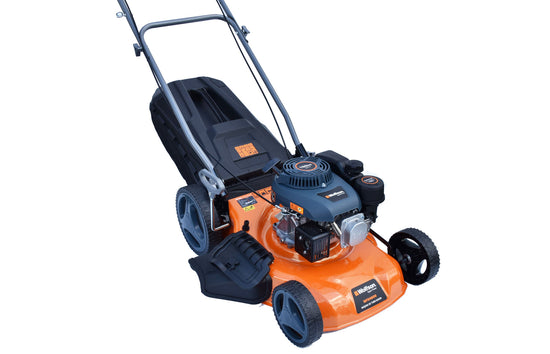Masina de tuns iarba profesionala Wolfson 4 CP, autopropulsata, 46 cm, benzina, 61L, mulcire