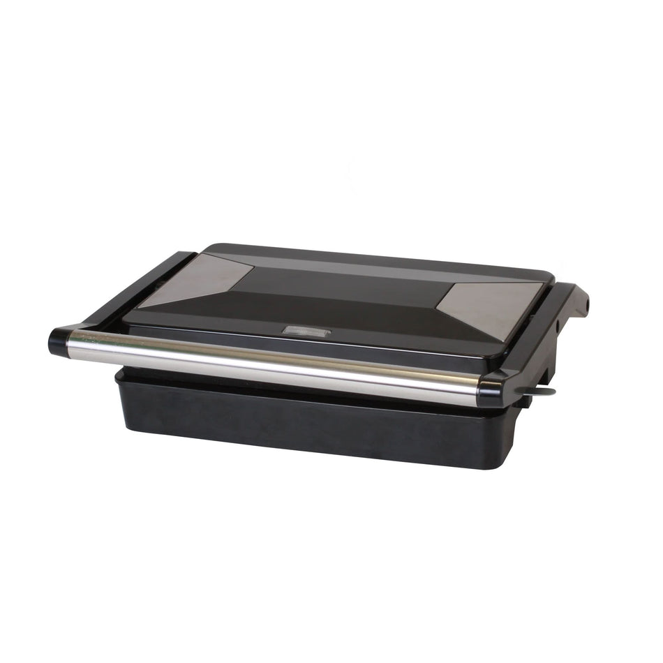 Mini grill electric HG KG 01, 800–1000W, antiaderent, compact, cu protectie supraincalzire