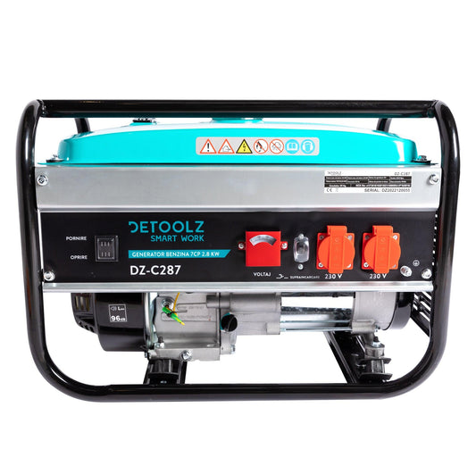 Generator pe benzina Detoolz 7 CP, 2.8 KW, 3000 RPM - ZEP.RO - Ți-e la îndemână!