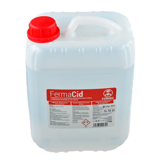 Detergent acid lichid pentru aparate de muls FermaCid, 5 kg – PROFESIONAL