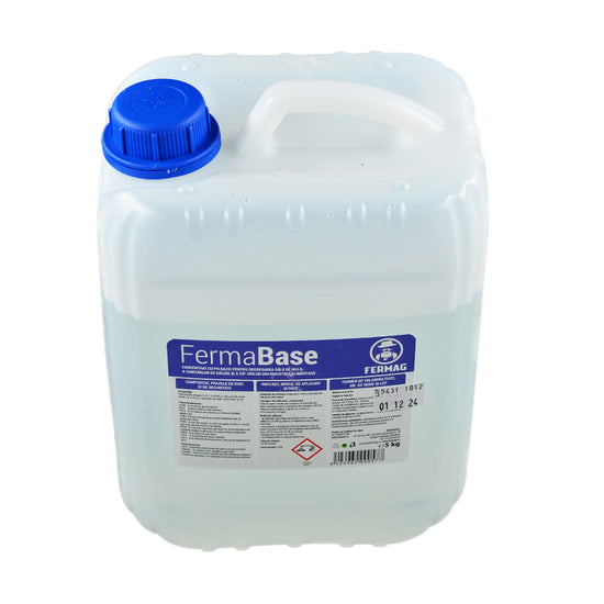 Detergent alcalin lichid 5 kg pentru aparate de muls FermaBase