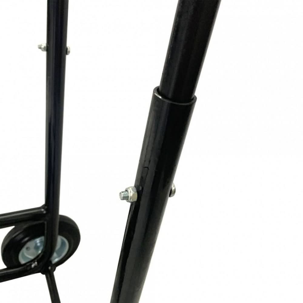 Carucior pentru transportat si depozitat lemne VivaTechnix VMD-1018, max. 40 kg, Negru