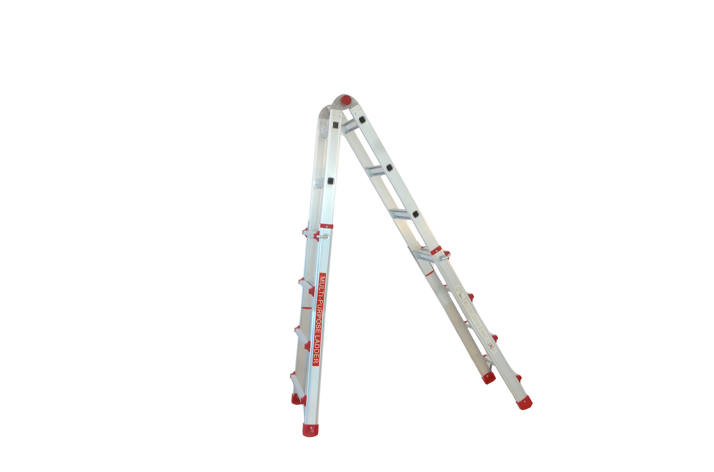 Scara multifunctionala din aluminiu cu balama ZEP TOOLS JL-404S-4X4, 3.9 metri, 4x4 trepte, greutate maxima 150 kg