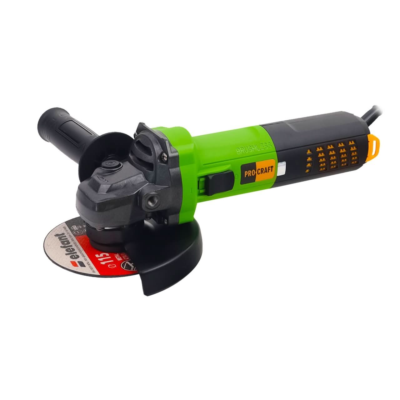Polizor unghiular Procraft PW2200, 1100W, 125 mm, 11000 rpm, motor brushless, variator turatie