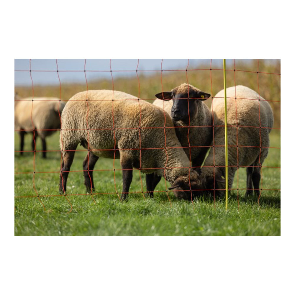 Plasa gard electric portocaliu 50m cu stalpi inclusi, inaltime 90cm