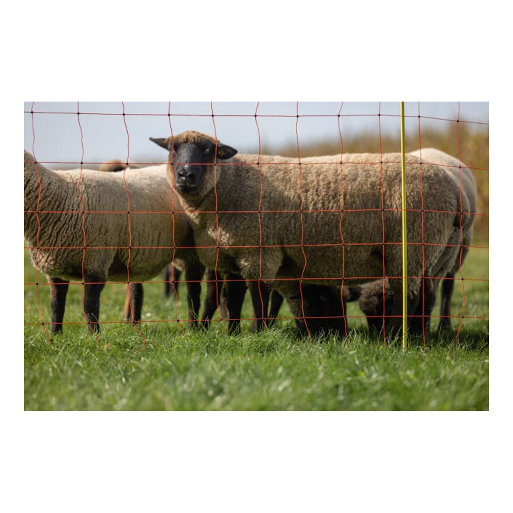 Plasa gard electric portocaliu 50m cu stalpi inclusi, inaltime 90cm