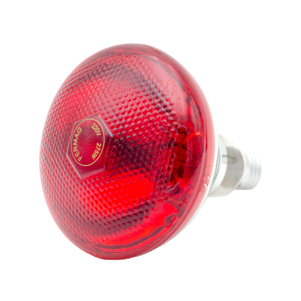 Bec infrarosu Fermag 275W E27 rosu pentru pui purcei miei reptile