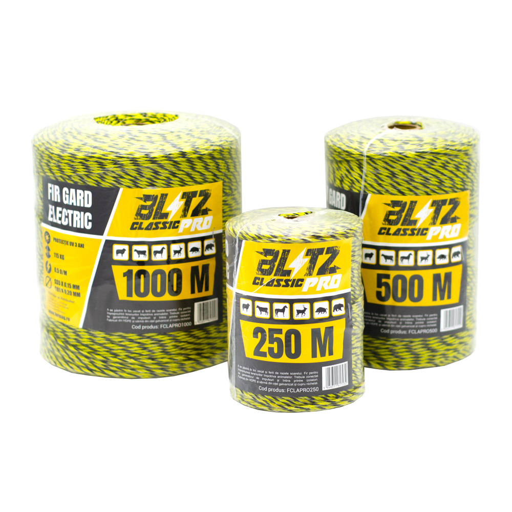 Fir gard electric Blitz Classic Pro 1000 m, PROFESIONAL