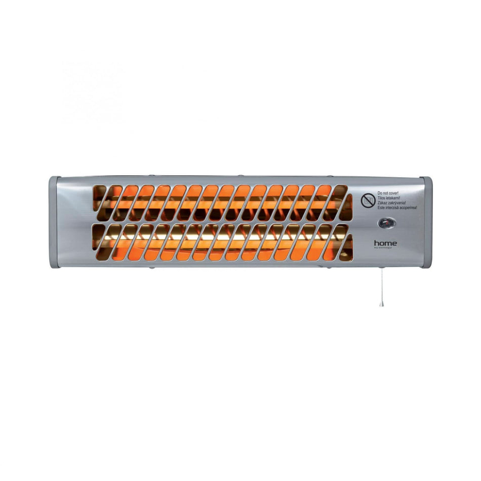 Radiator cu tub de cuart Home ZEP FK 24, 1200W, 2 trepte, IPX4, montaj pe perete, carcasa metalica, unghi reglabil