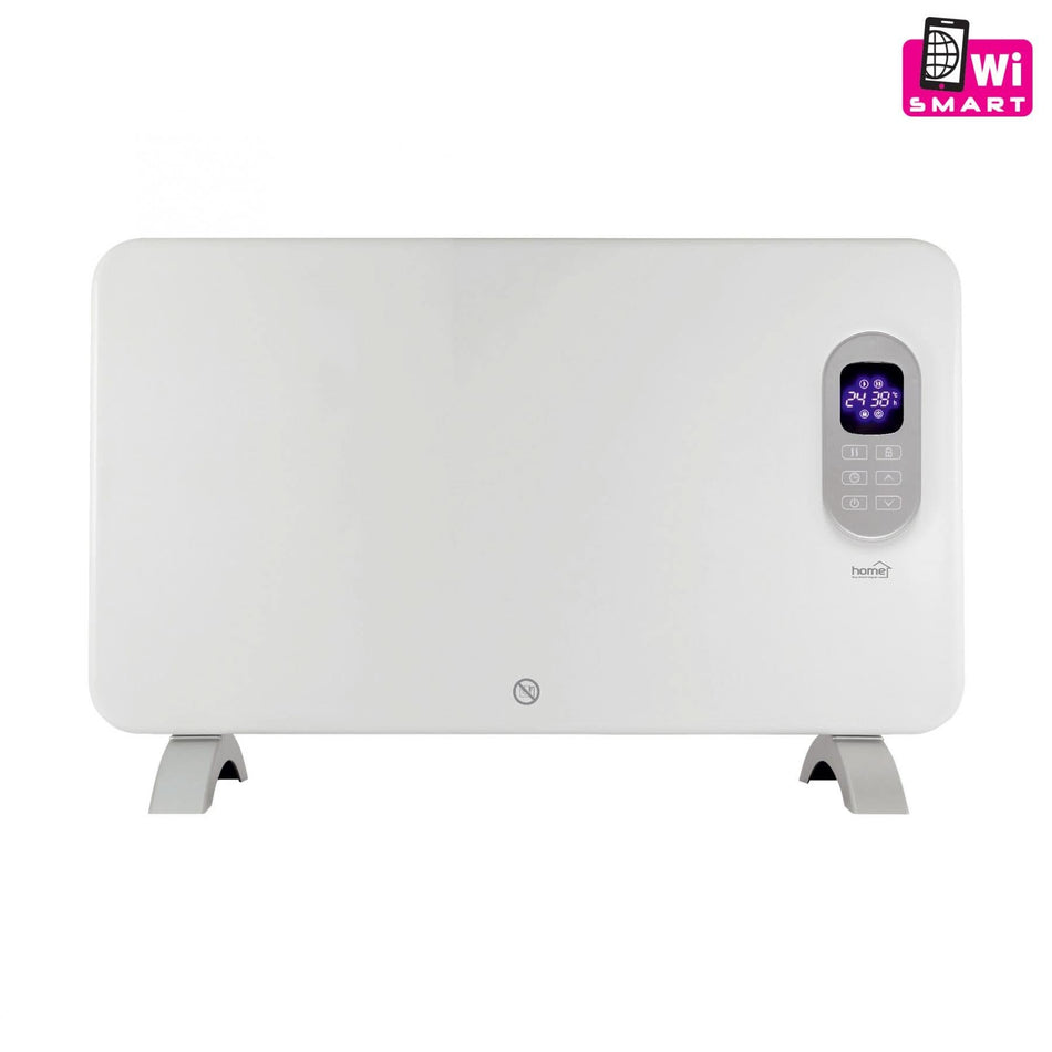 Radiator Electric Smart FK 410 WIFI, 500W / 1000W, Control prin aplicatie, Termostat electronic, IPX4, Temporizator, Protectie copii, Montaj pe perete sau pe picioare