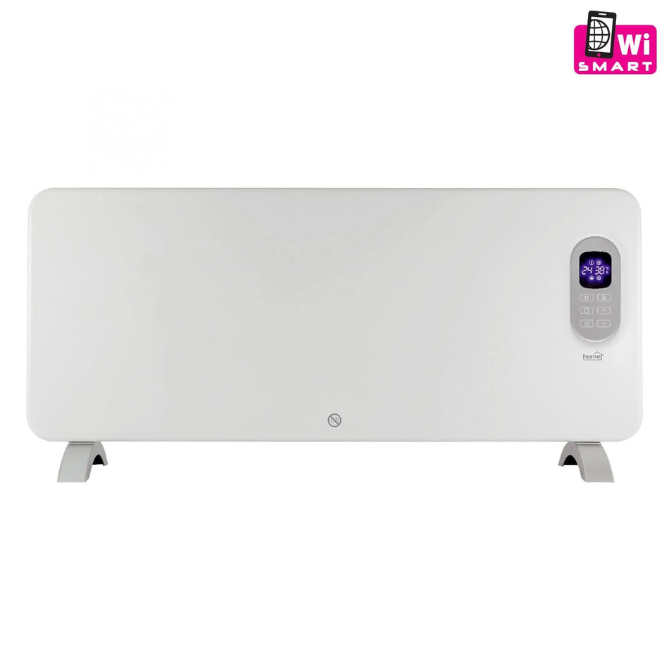 Radiator Smart WiFi FK 420 – 2000W, Control prin Aplicatie, Termostat Electronic, Protectie IPX4, Montaj pe Perete sau Picioare, Design Alb Modern
