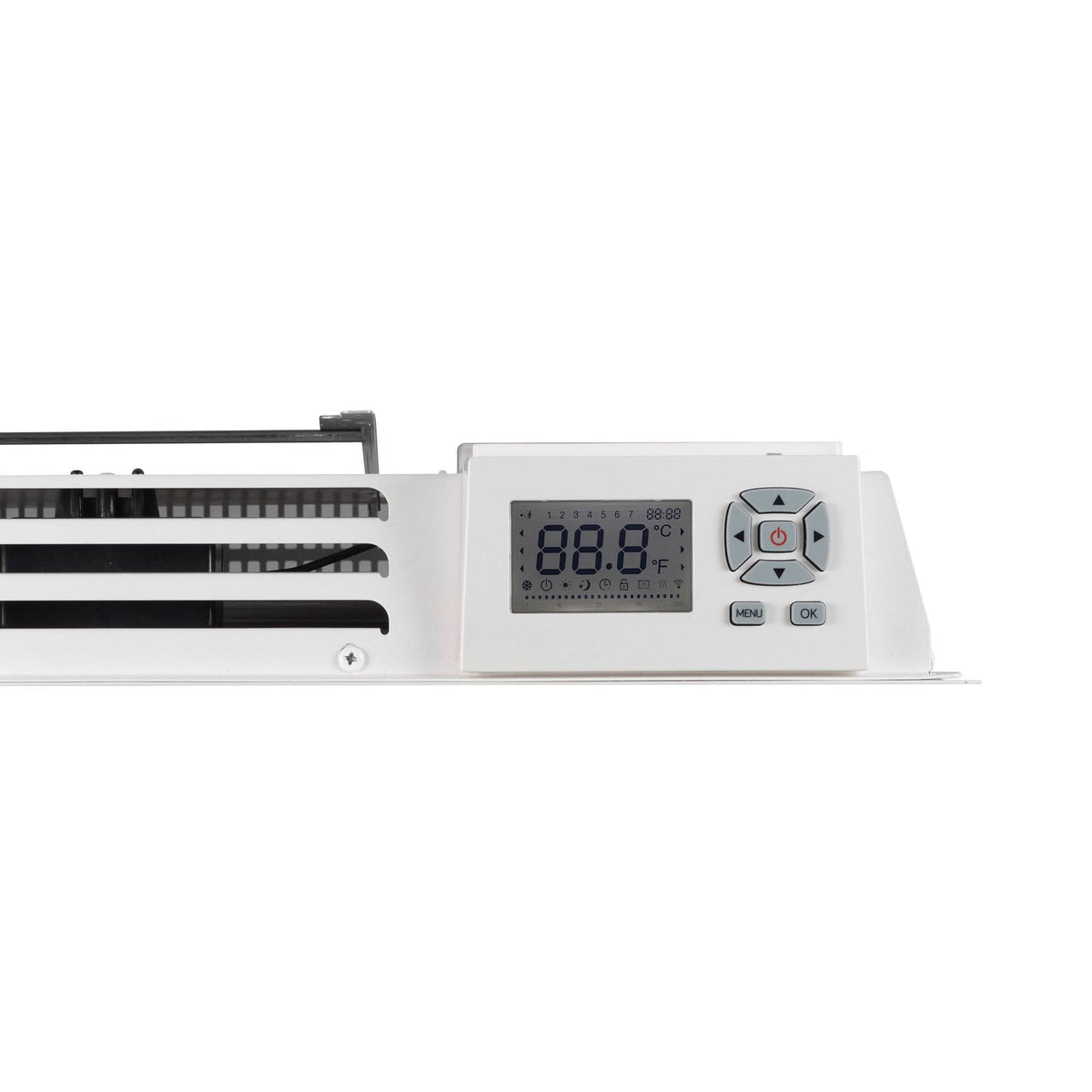 Radiator electric de perete 1500W, Premium FKA 150, aluminiu, senzor geam deschis, protectie inghet, program saptamanal
