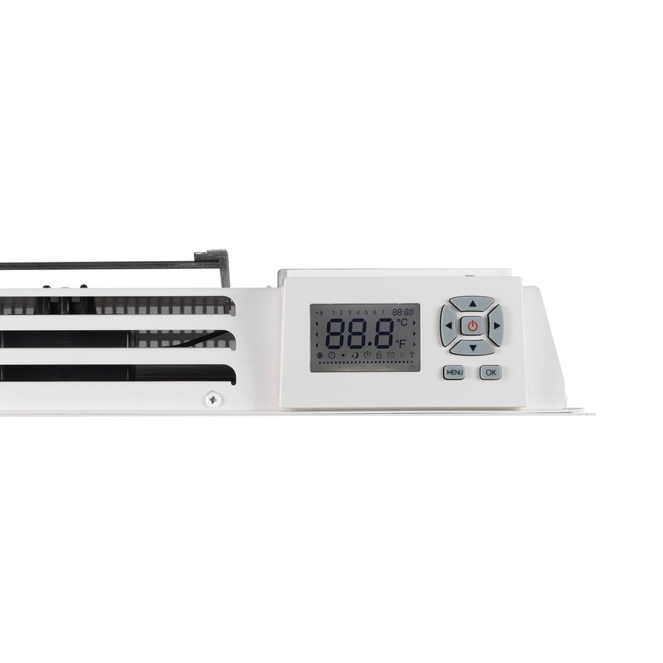 Radiator electric de perete 700W, Home FKA 70, aluminiu, senzor geam deschis, protectie inghet, program saptamanal