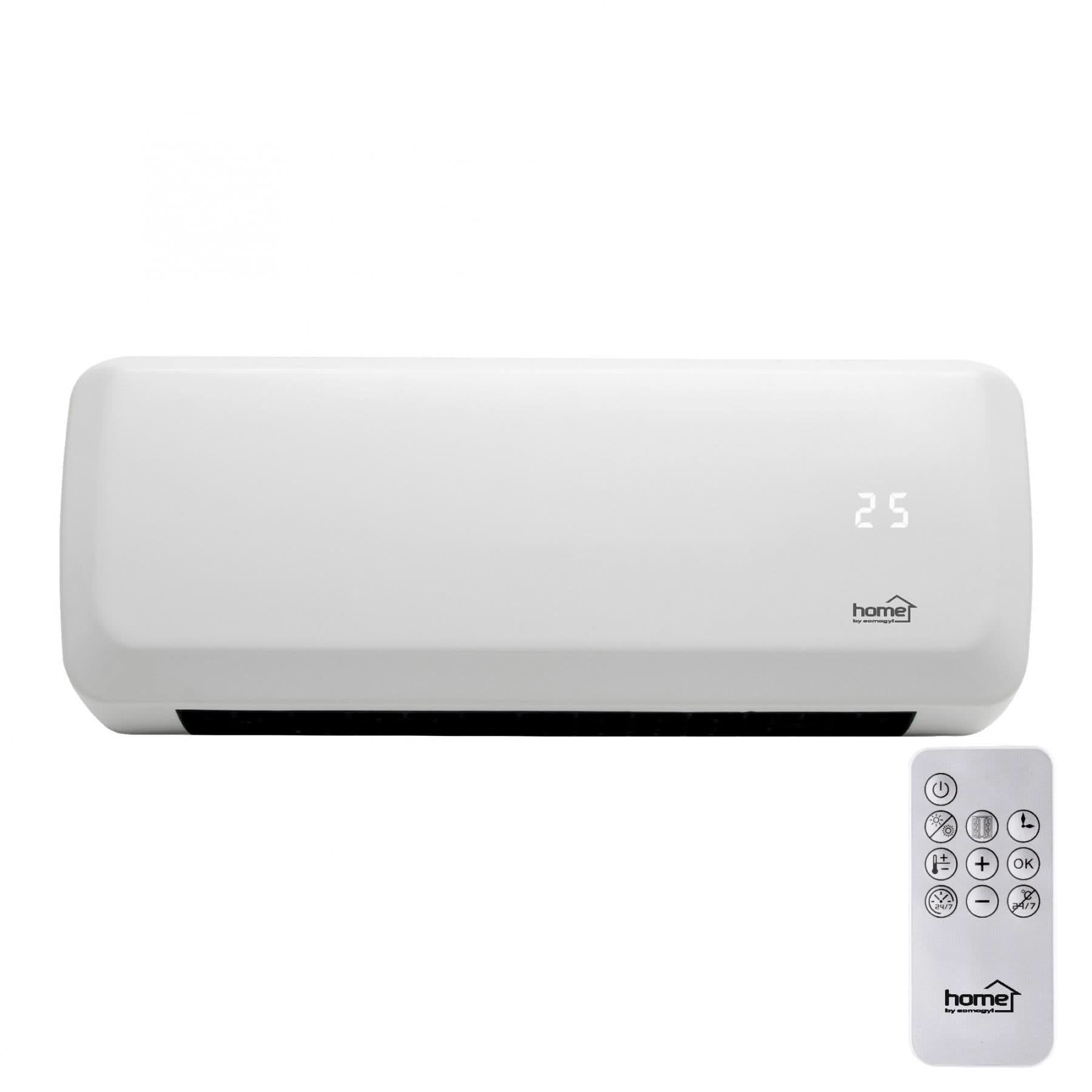 Radiator electric de perete cu ventilatie, FKF 42201, 2000W, PTC, telecomanda, termostat electronic, timer, program saptamanal