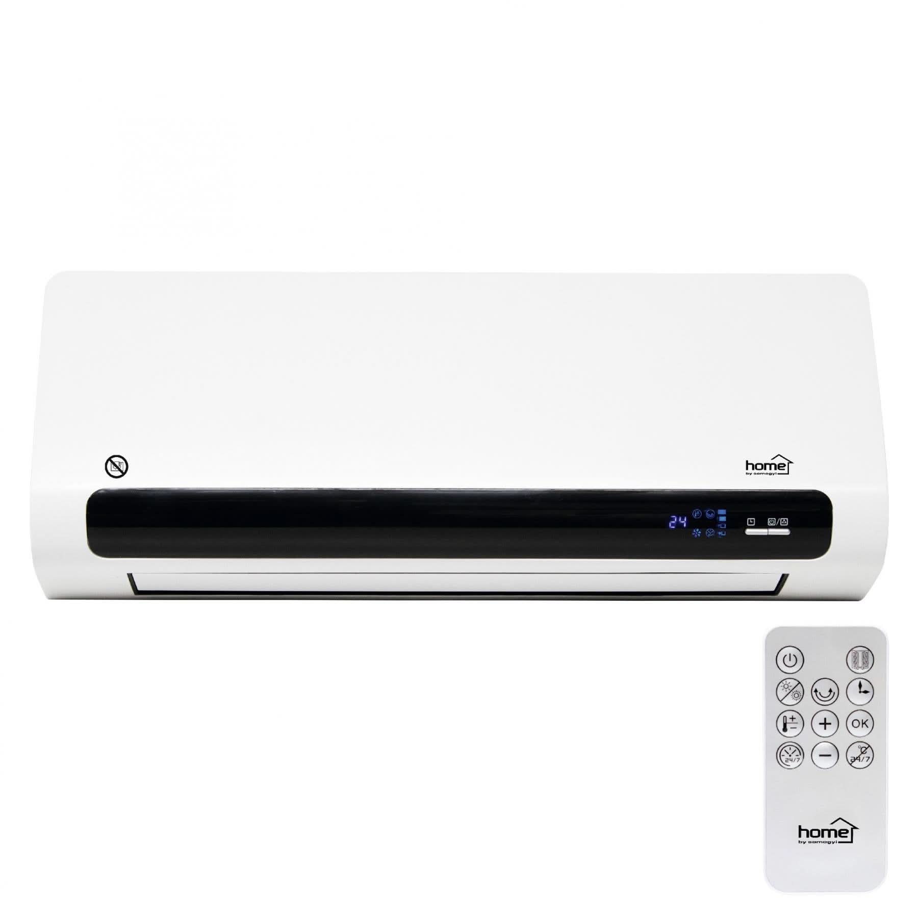 Aeroterma de perete FKF 65221, 2200W, cu ventilator, termostat digital, program saptamanal si telecomanda