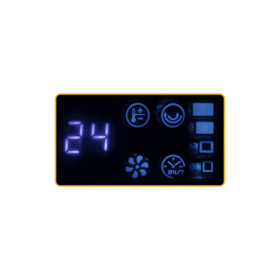 Aeroterma de perete FKF 65221, 2200W, cu ventilator, termostat digital, program saptamanal si telecomanda