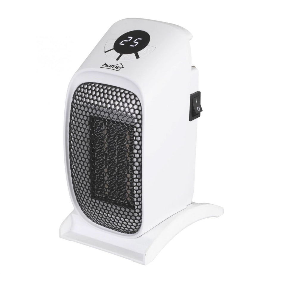 Radiator portabil ceramic FKH 400, 400W, termostat electronic, timer 12h, oprire automata la supraincalzire, compact, silentios, suport inclus