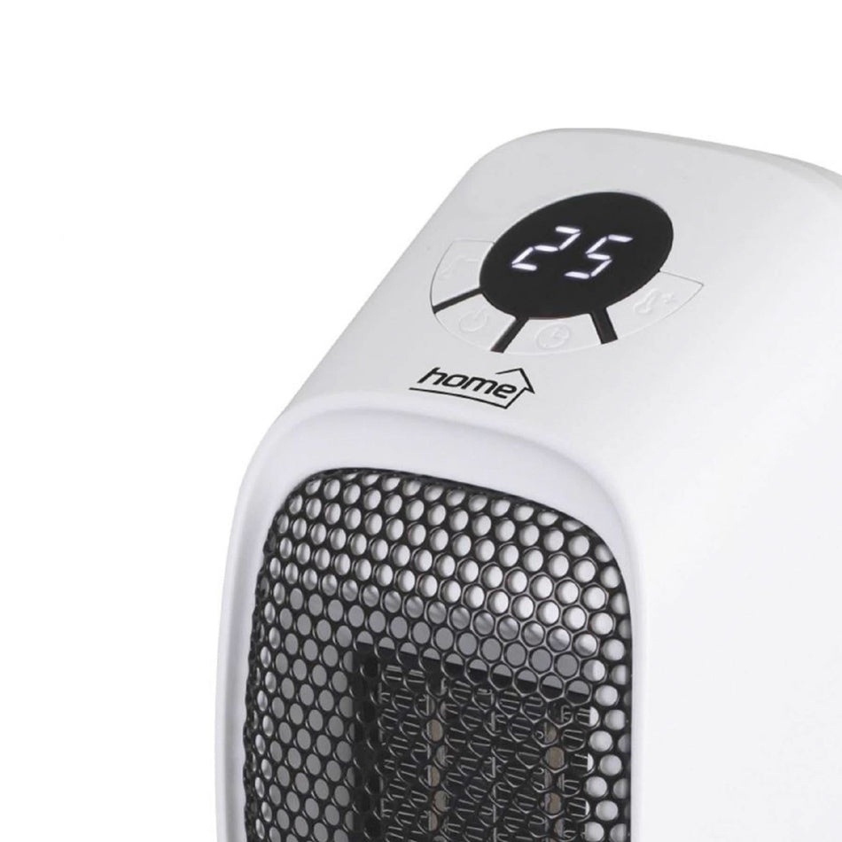Radiator portabil ceramic FKH 400, 400W, termostat electronic, timer 12h, oprire automata la supraincalzire, compact, silentios, suport inclus