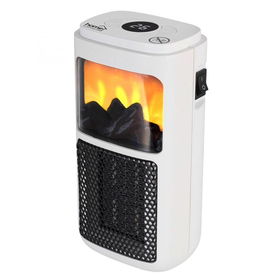 Mini incalzitor ceramic Zep Home FKH 401, 400W, portabil, cu termostat si timer, alb