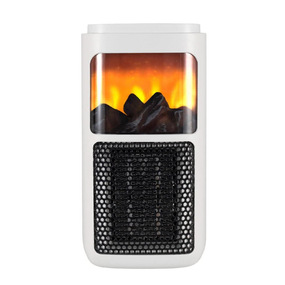 Mini incalzitor ceramic Zep Home FKH 401, 400W, portabil, cu termostat si timer, alb