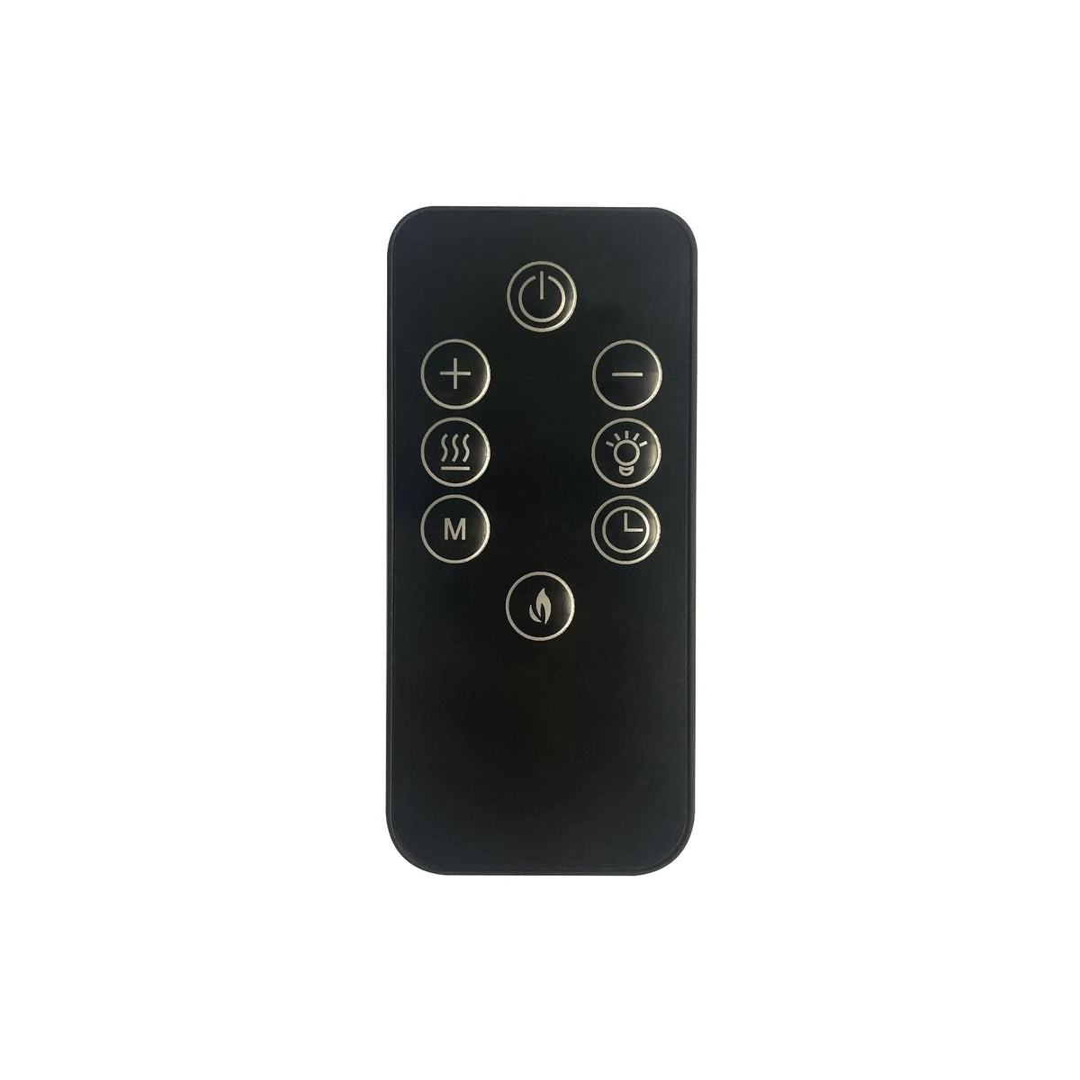 Semineu electric FKK 24, 1800W, montaj perete sau pe picior, efect flacara reala, termostat digital, program saptamanal, sticla securizata, negru