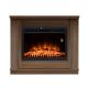 Semineu electric decorativ cu flacara LED, 2000W, termostat electronic, telecomanda, PAL melaminat, 96.5x76.5x27.5 cm, program saptamanal, protectie supraincalzire
