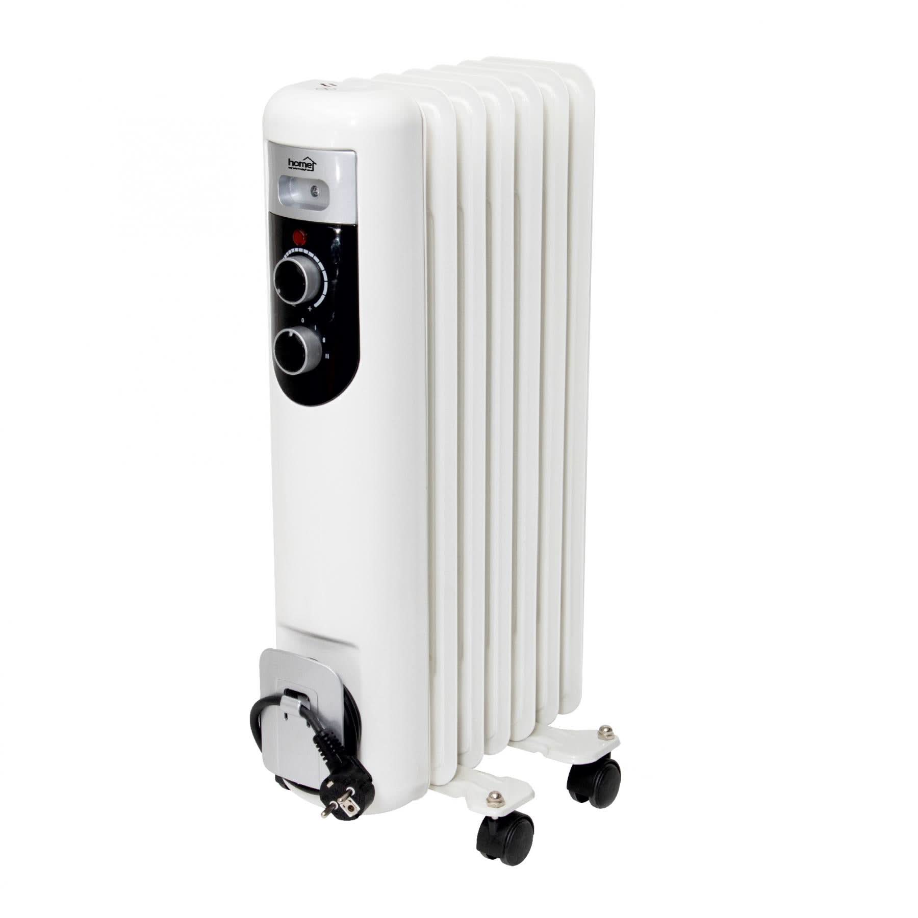 Radiator cu ulei 1500W, 7 elementi, 3 trepte de incalzire, termostat reglabil, FKOS 7 M