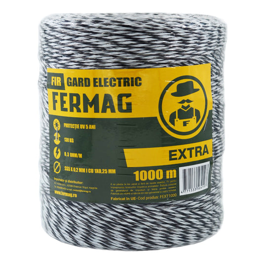 Fir gard electric FERMAG ZEP EXTRA, 1000 m, 6 conductori, PROFESIONAL