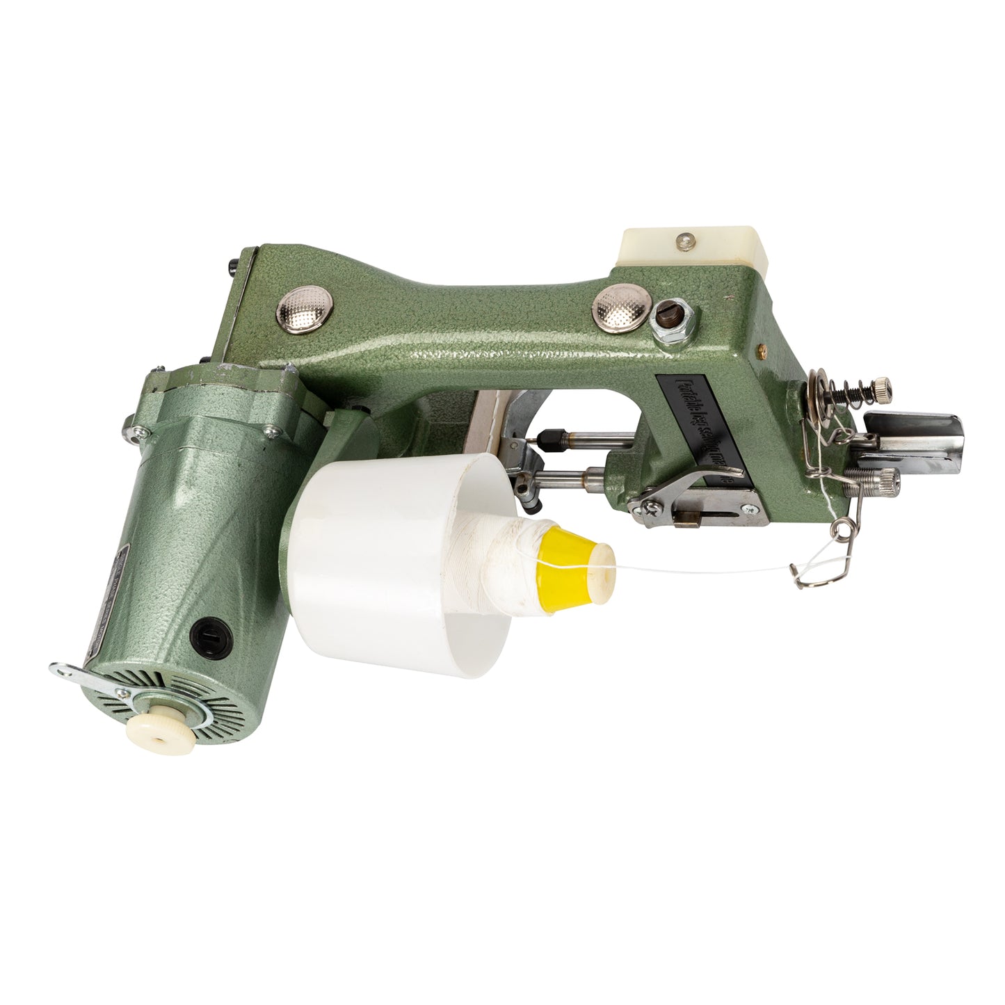 Masina de cusut saci portabila 130W, UralMash, carcasa aluminiu, taiere automata fir