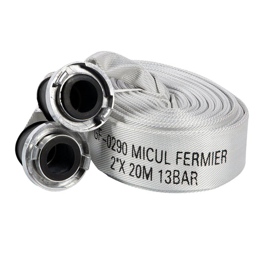 Furtun pompier Micul Fermier GF-0290, 20m cu capete TOP, alb - ZEP.RO - Ți-e la îndemână!