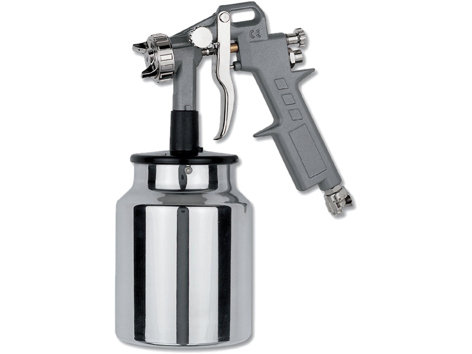 PISTOL DE VOPSIT PRESIUNE 4 - 8 BAR 1000CM3 CU REZERVOR JOS