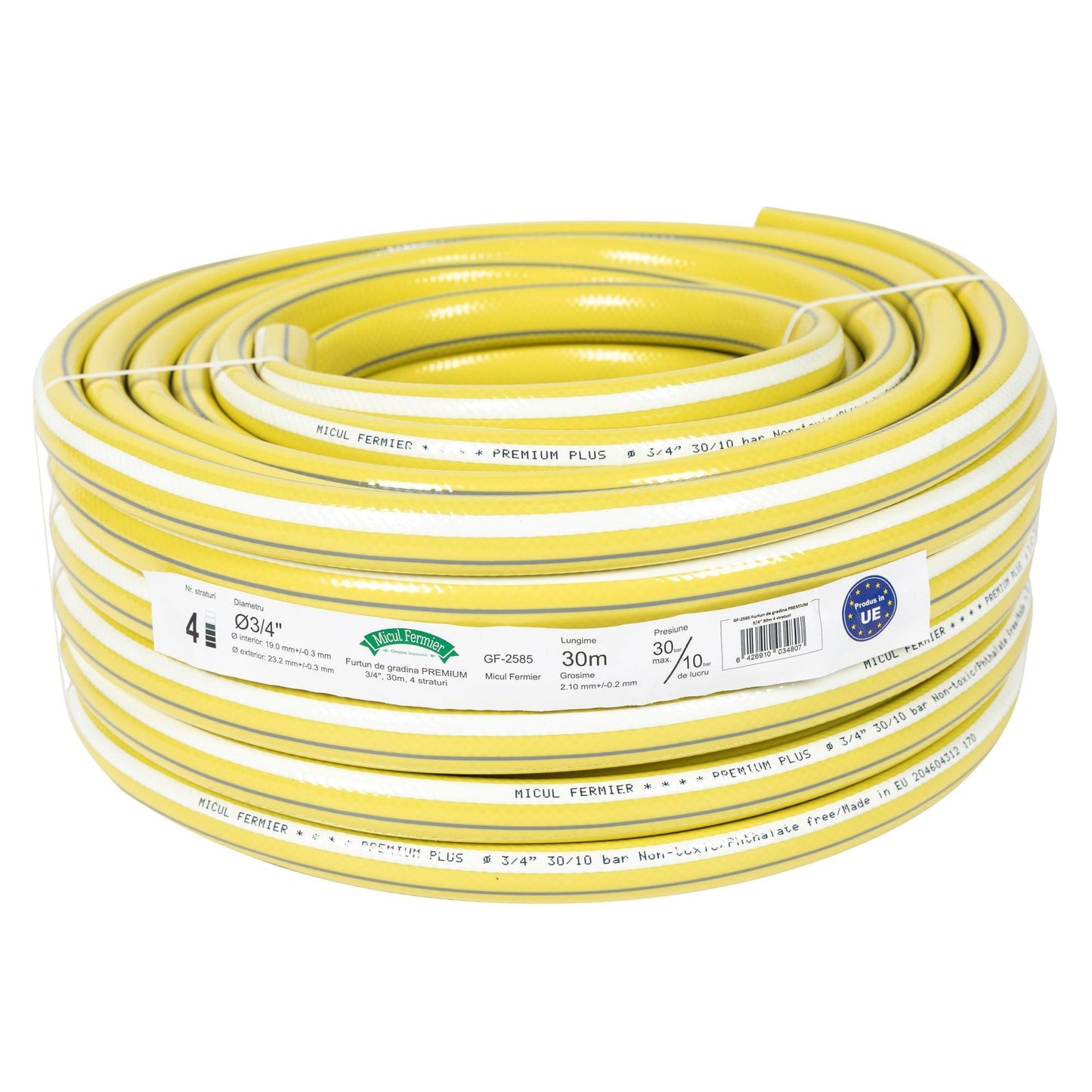 Furtun de gradina Premium Micul Fermier, 3/4'' 30m, 4 straturi, PVC, 3 Bar - ZEP.RO - Ți-e la îndemână!