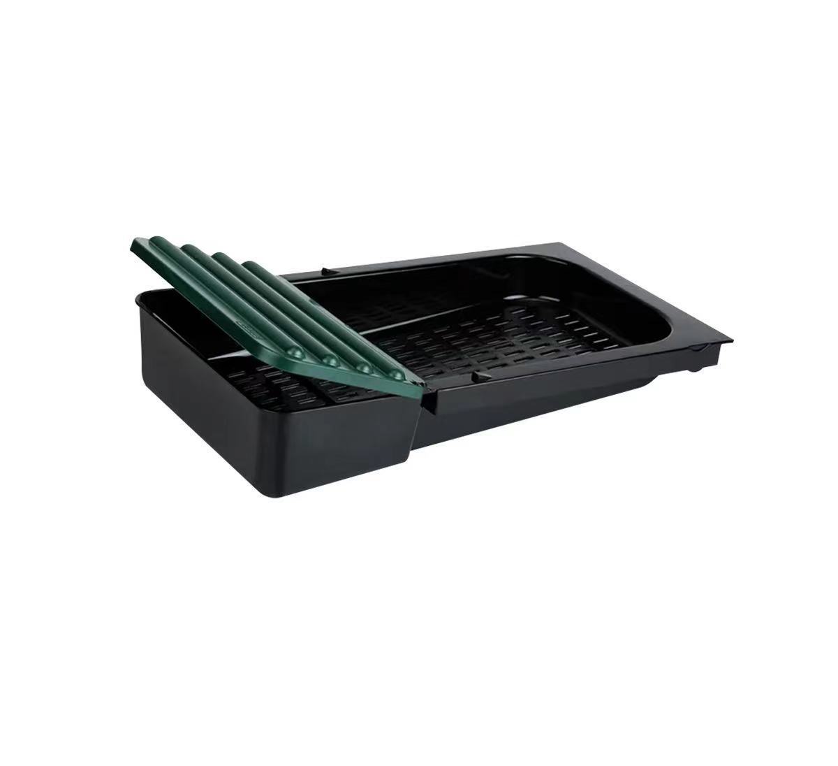 Cuibar pasari ZEP MG-03, 3 compartimente, cu picioare, metal galvanizat, colector oua