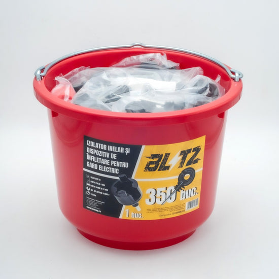 Set 350 izolatori gard electric tip inel Blitz cu infiletare